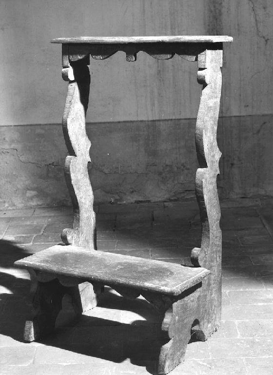 inginocchiatoio - ambito piacentino (sec. XVIII)