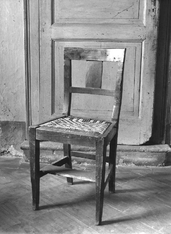 sedia - ambito piacentino (sec. XIX)