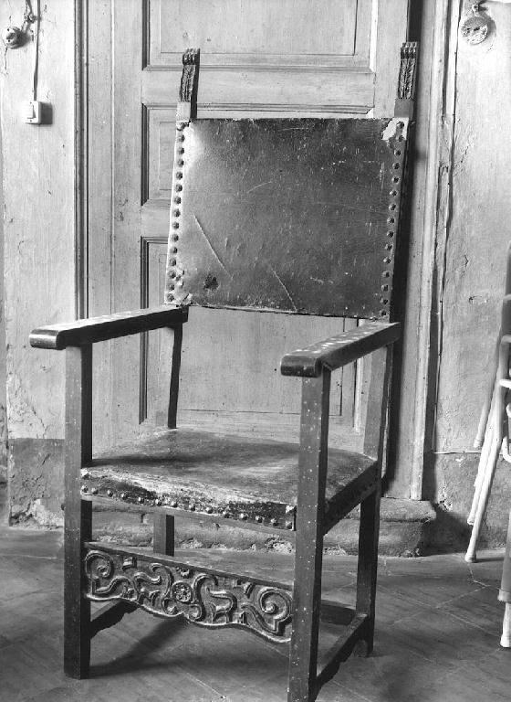 poltrona - ambito piacentino (sec. XIX)