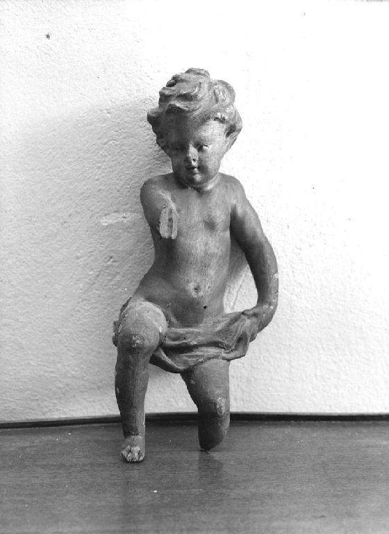 putto (statuetta) - ambito piacentino (prima metà sec. XVIII)