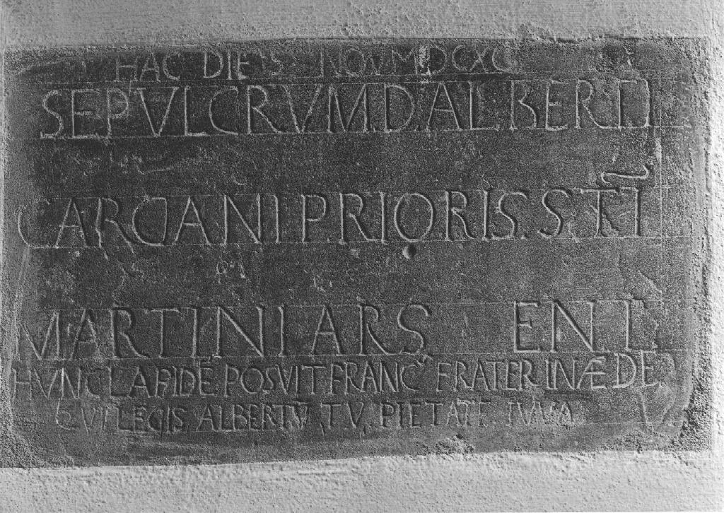 lapide tombale - ambito piacentino (sec. XVII)