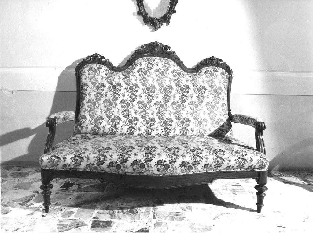 divano - ambito emiliano (ultimo quarto sec. XIX)