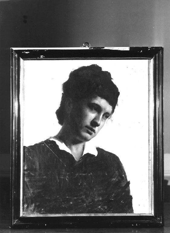 figura femminile (dipinto) - ambito emiliano (fine/inizio secc. XIX/ XX)