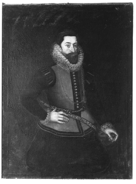 figura maschile (dipinto) - ambito emiliano (inizio sec. XVII)