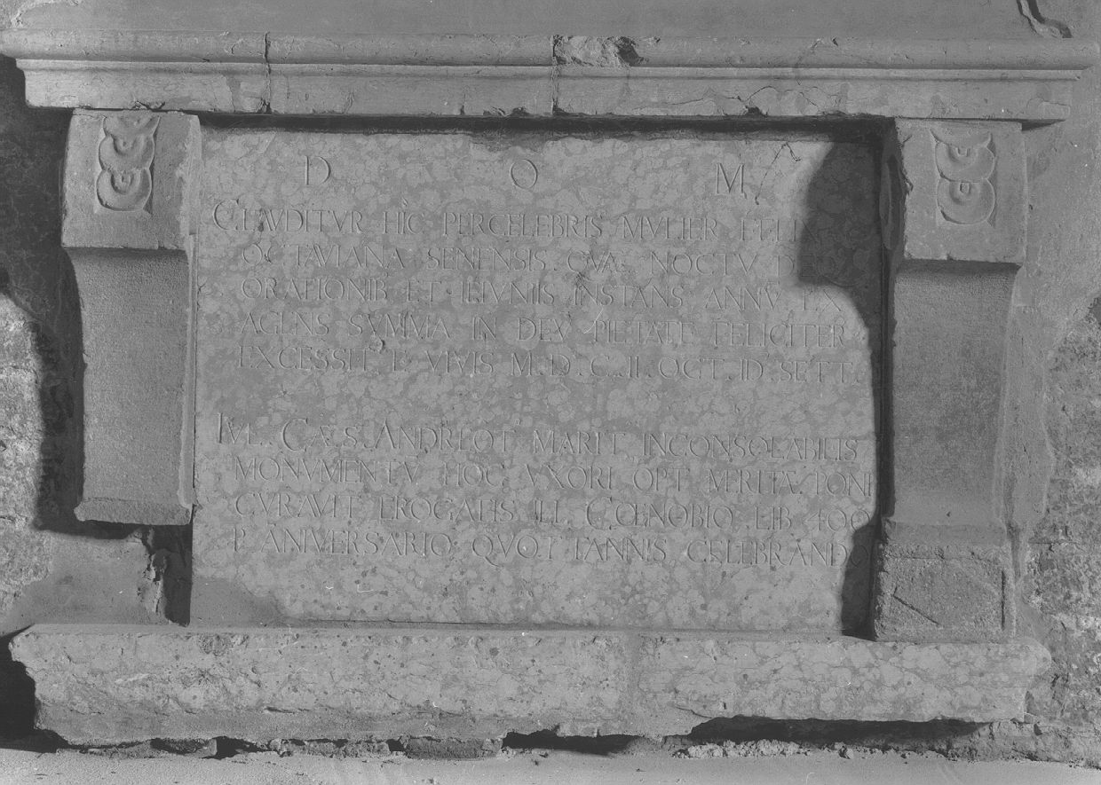 lapide tombale - ambito piacentino (sec. XVII)