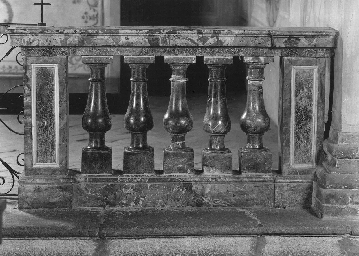 balaustrata, serie - ambito piacentino (metà sec. XVIII)