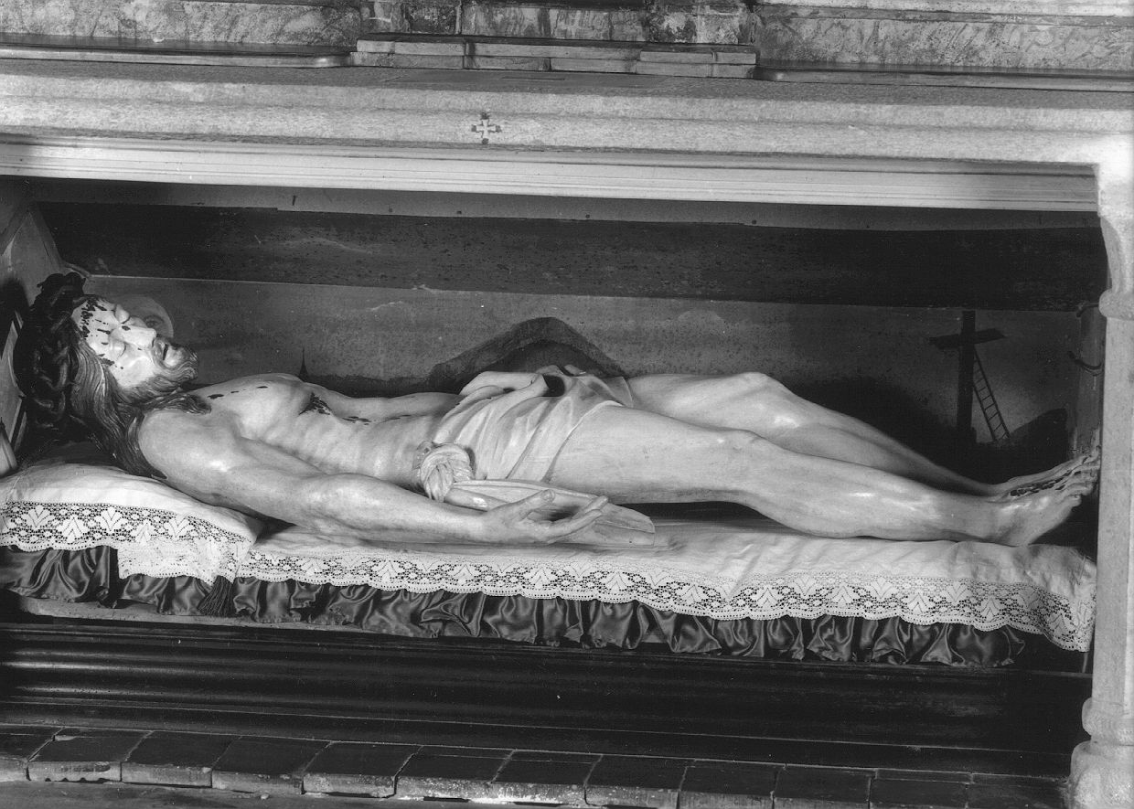 Cristo morto (statua) - ambito piacentino (sec. XVIII)