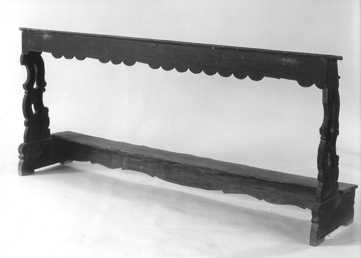 banco da chiesa, serie - ambito piacentino (seconda metà sec. XVIII)