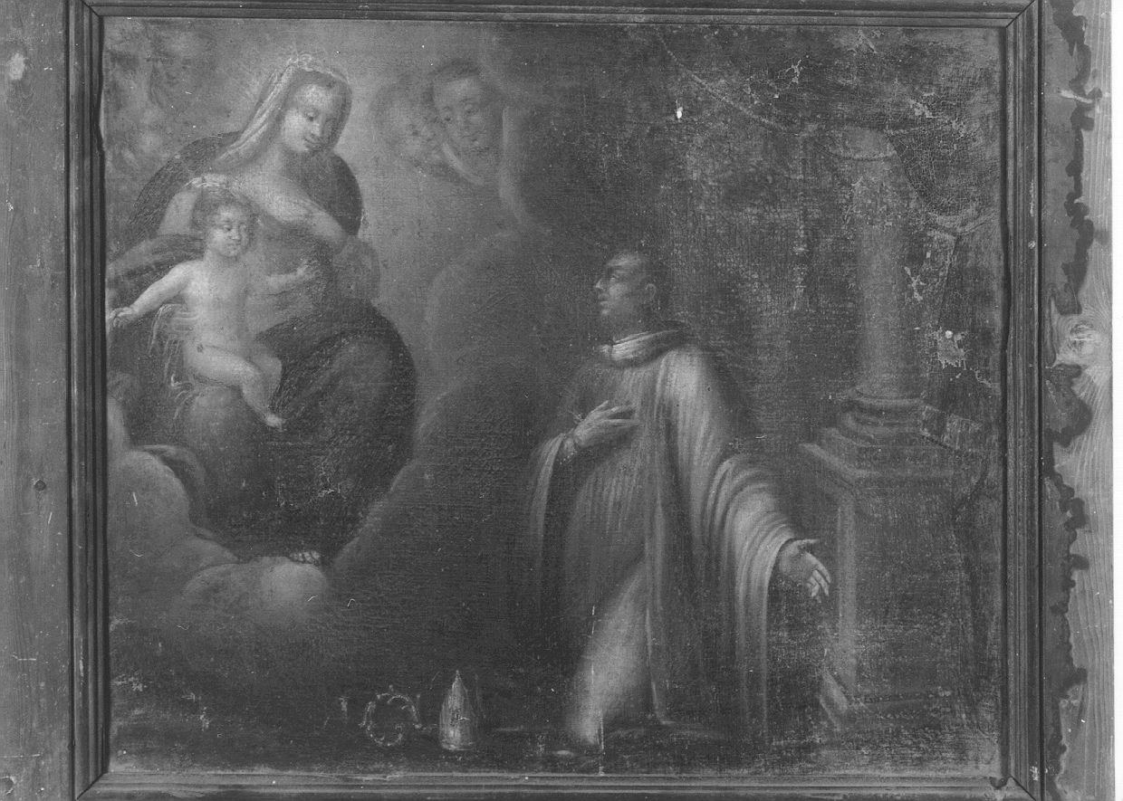 Apparizione della Madonna a San Bernardo (dipinto) - ambito emiliano (prima metà sec. XVII)