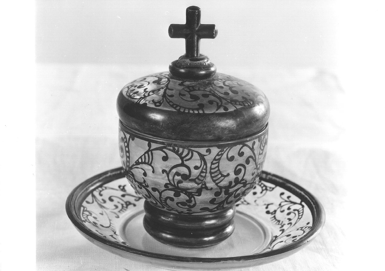 vasetto per la purificazione - ambito piacentino (seconda metà sec. XIX)