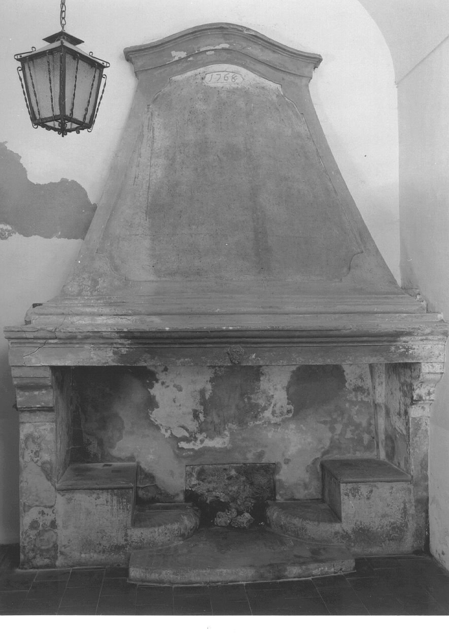 mostra di camino - ambito piacentino (sec. XVIII)