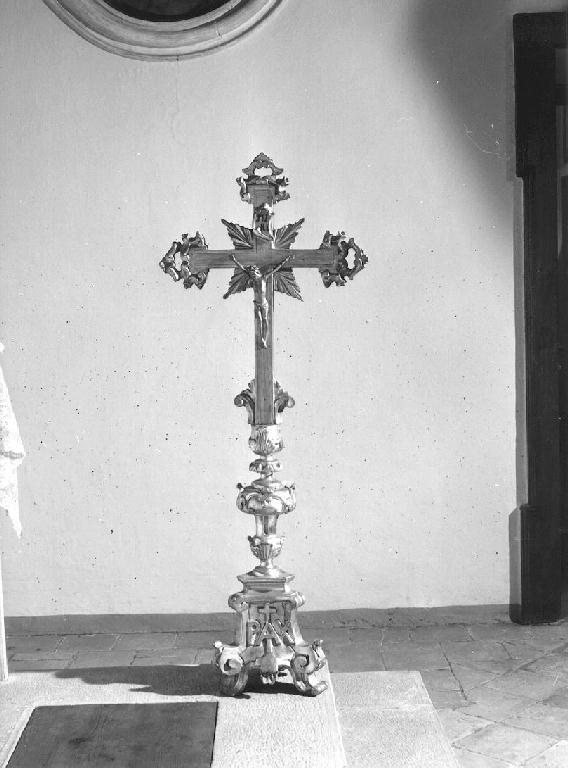 croce d'altare - manifattura piacentina (fine sec. XVIII)