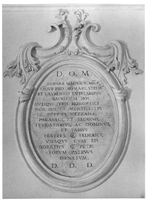 lapide - manifattura lombardo-emiliana (sec. XVIII)