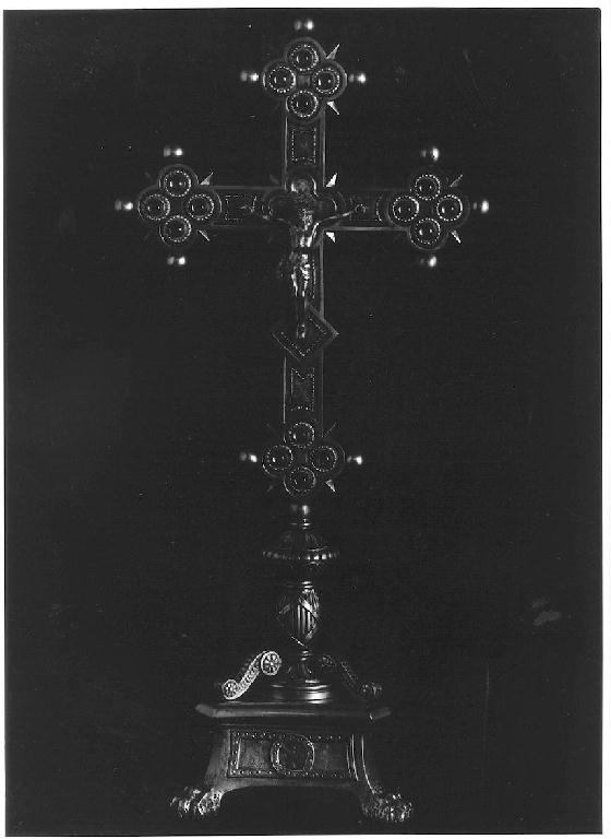 croce d'altare - manifattura lombardo-emiliana (prima metà sec. XIX)