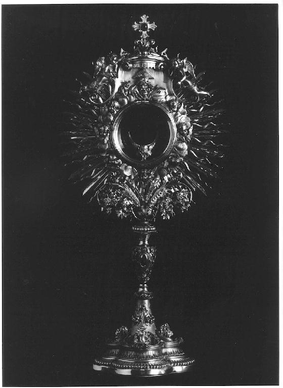 ostensorio - manifattura lombardo-emiliana (seconda metà sec. XIX)