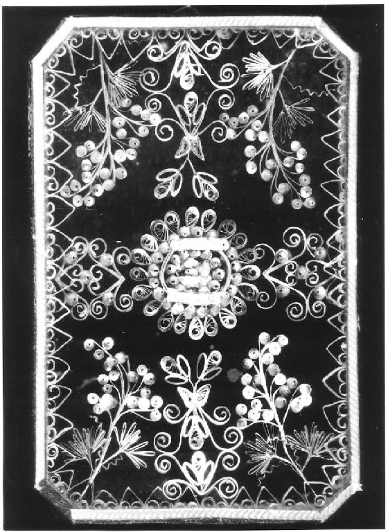 reliquiario - a tabella - manifattura piacentina (sec. XX)