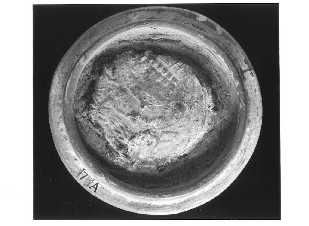 ampolla, frammento - ambito longobardo (seconda metà sec. VI)