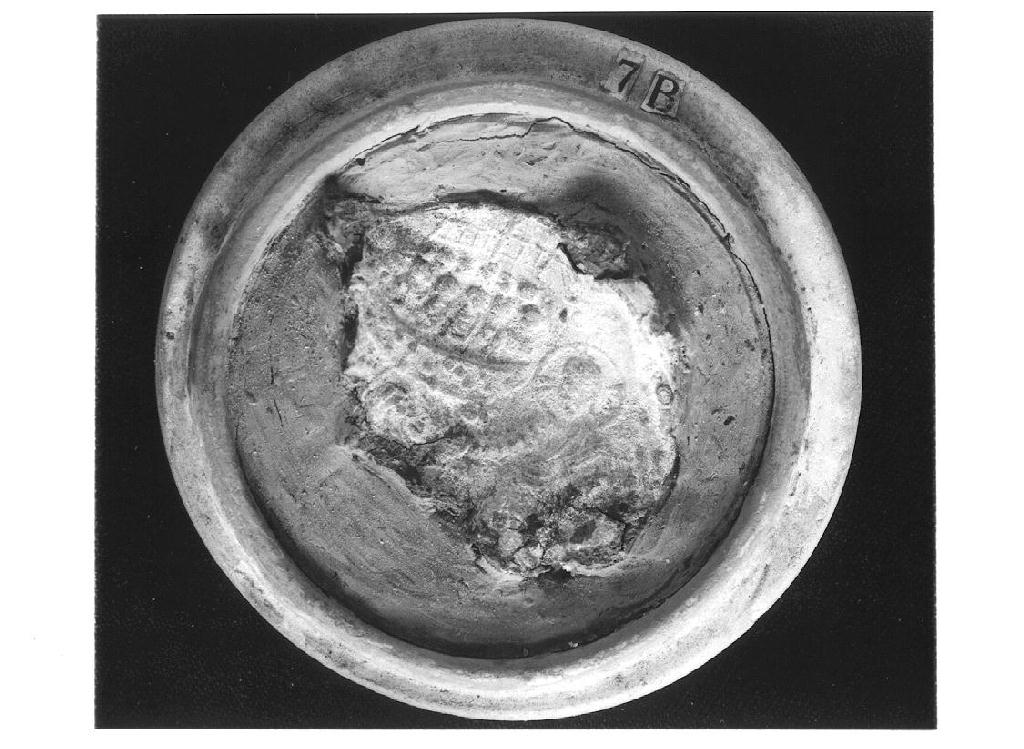 ampolla, frammento - ambito longobardo (seconda metà sec. VI)