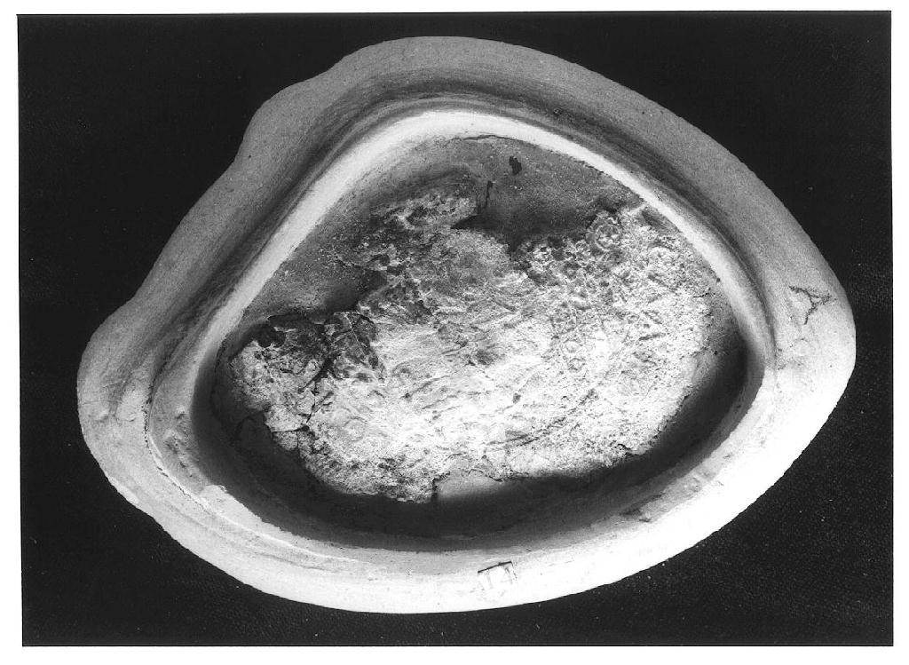 ampolla, frammento - ambito longobardo (seconda metà sec. VI)