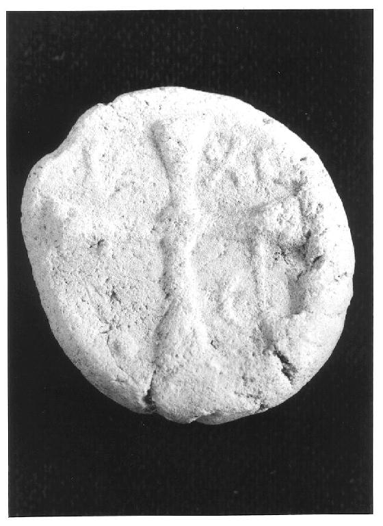 croce (ampolla di pellegrinaggio) - manifattura palestinese (secc. VI/ VII)