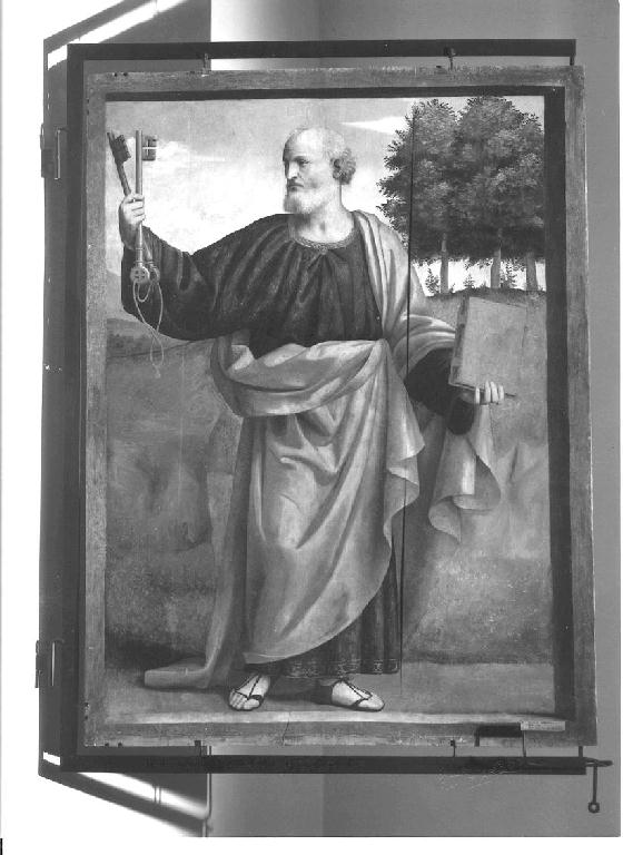 Sant' Agostino; San Pietro (dipinto) di Luini Bernardino (sec. XVI)