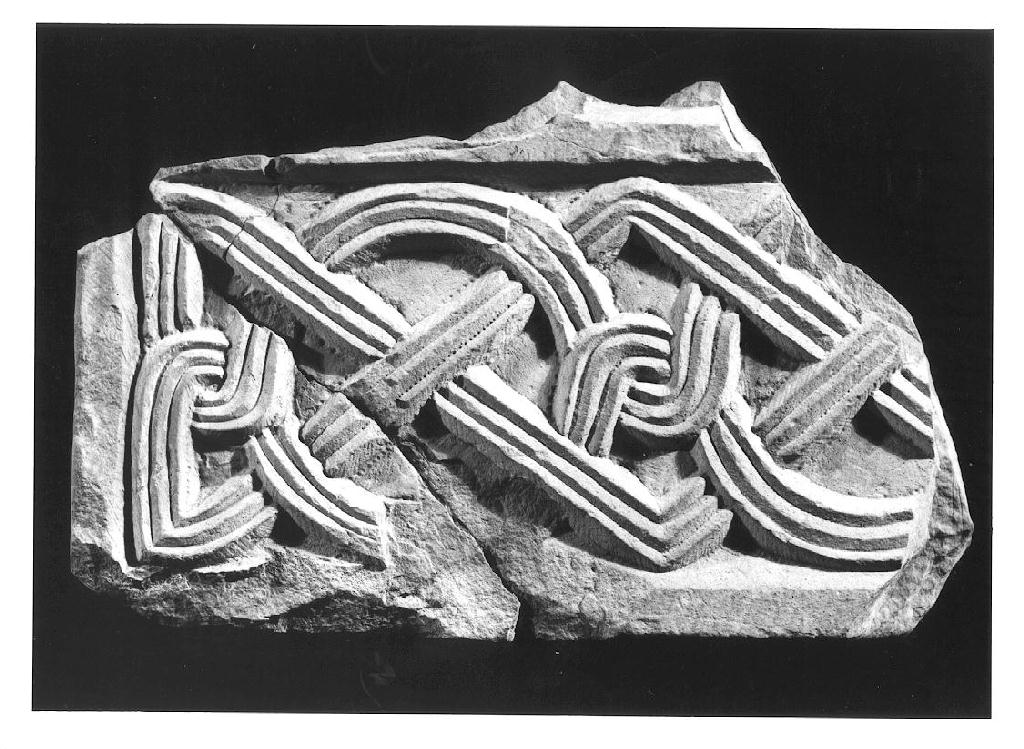 pluteo, frammento - ambito lombardo (sec. IX)