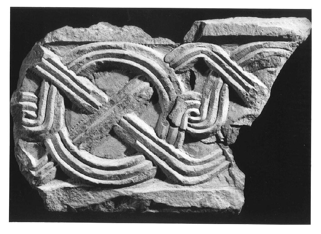 pluteo, frammento - ambito lombardo (sec. IX)