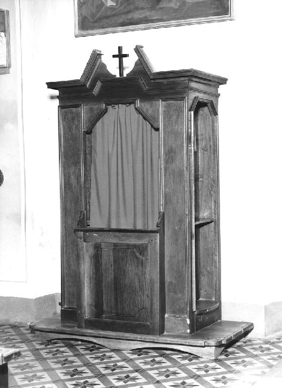 confessionale, serie - manifattura parmense (seconda metà sec. XIX)