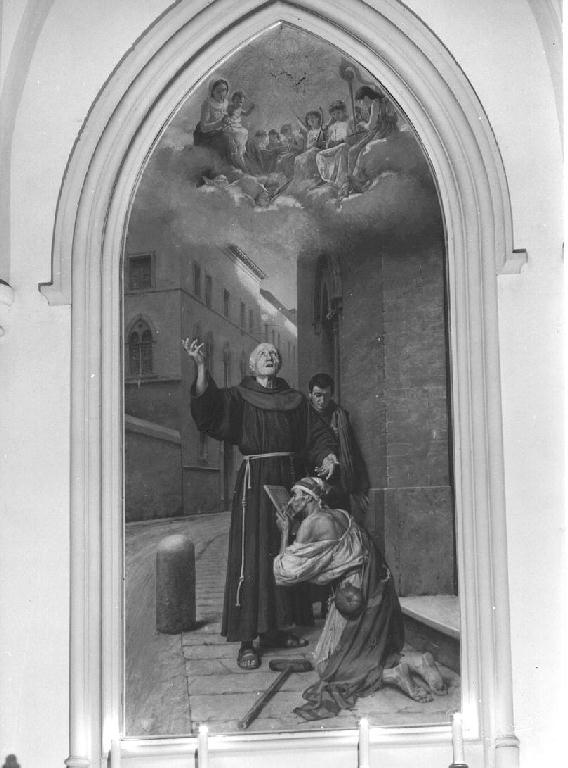 miracolo di san Bernardino (dipinto) - ambito emiliano (prima metà sec. XX)