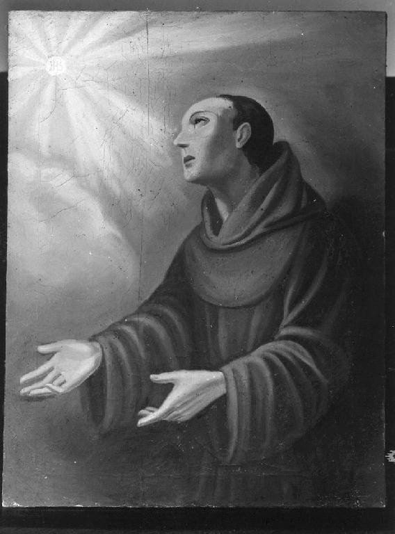 San Bernardino in preghiera (dipinto) - ambito emiliano (prima metà sec. XIX)