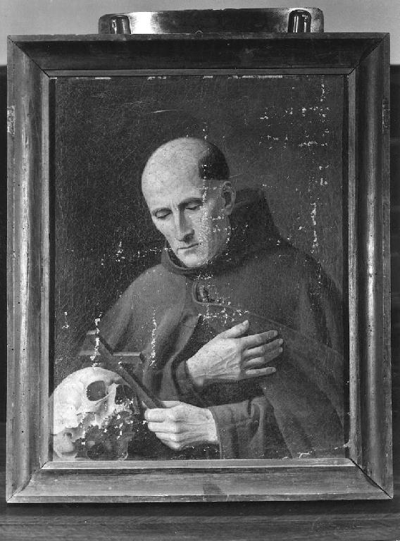 santo francescano in preghiera (dipinto) - ambito emiliano (fine sec. XVIII)