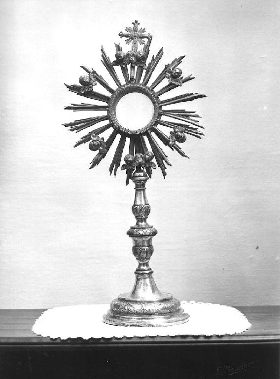 ostensorio - ambito piacentino (metà sec. XIX)