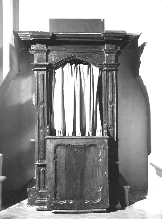 confessionale - ambito piacentino (sec. XIX)