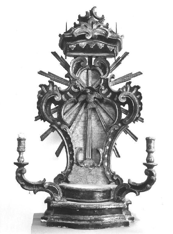 tronetto per esposizione eucaristica - ambito piacentino (fine sec. XVIII)