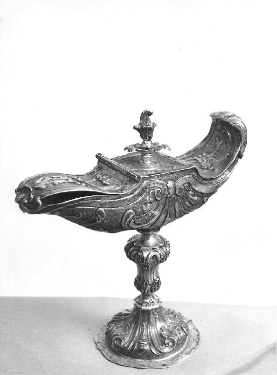 navicella portaincenso - ambito emiliano-piacentino (seconda metà sec. XVIII)