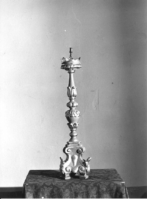 candeliere - ambito piacentino (metà sec. XIX)