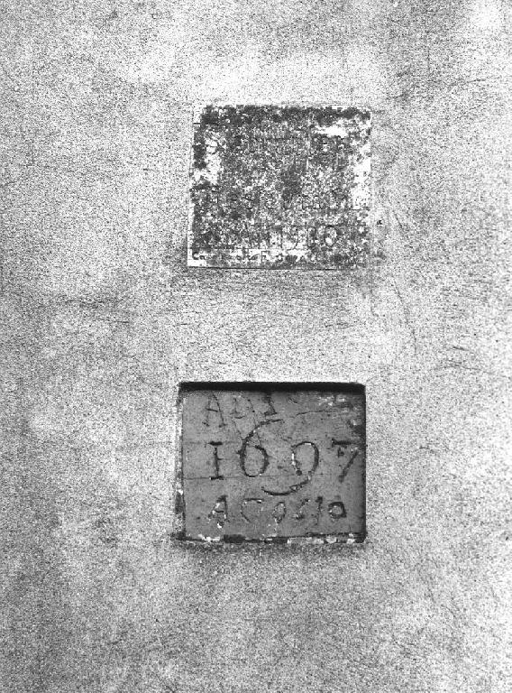 lapide - ambito piacentino (sec. XVII)