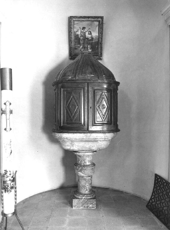 fonte battesimale - ambito piacentino (prima metà sec. XX)