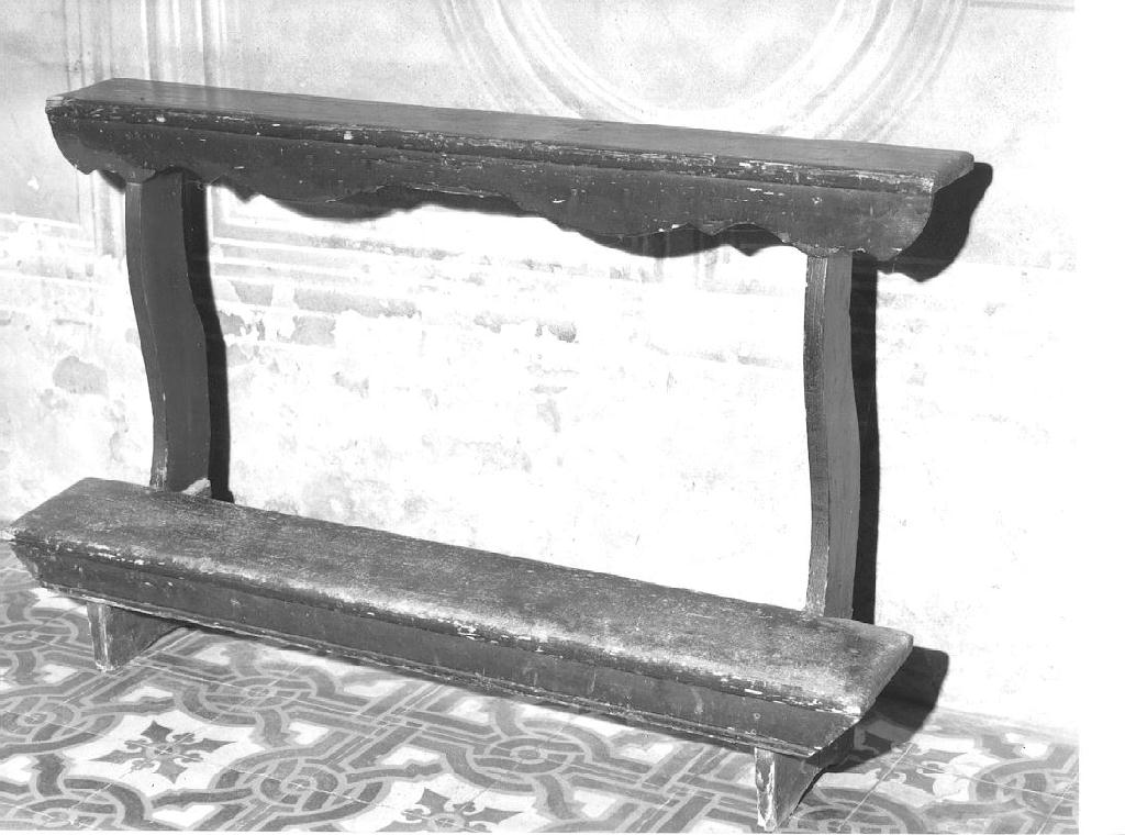 inginocchiatoio - ambito piacentino (sec. XIX)