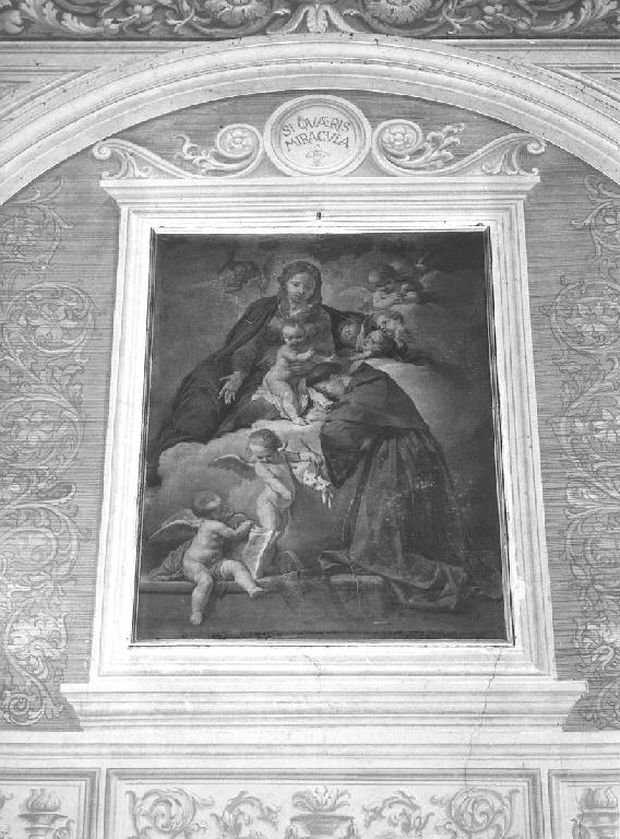 la Vergine con il Bambino appare a sant'Antonio (dipinto) - ambito emiliano (sec. XVIII)