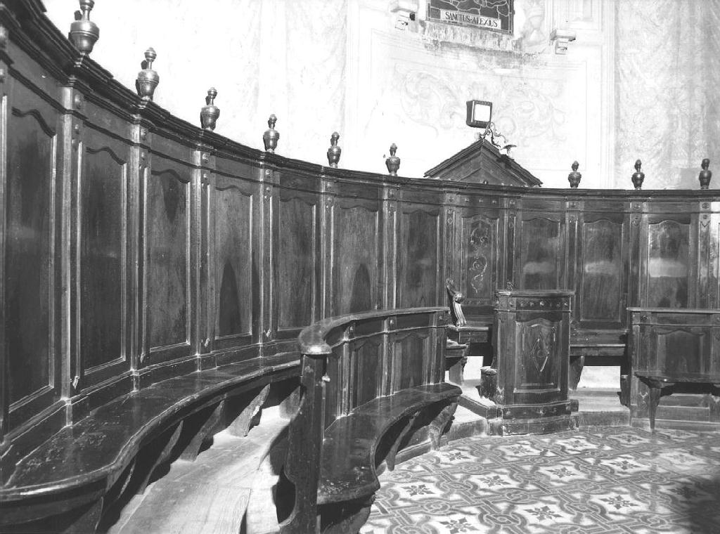 stalli del coro - ambito piacentino (sec. XIX)