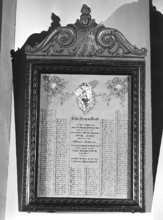 ex voto dipinto - ambito piacentino (sec. XX)