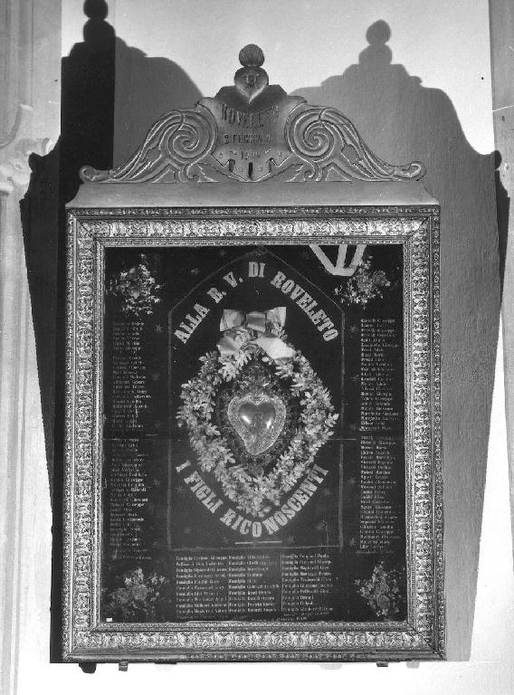 ex voto - ambito piacentino (sec. XX)