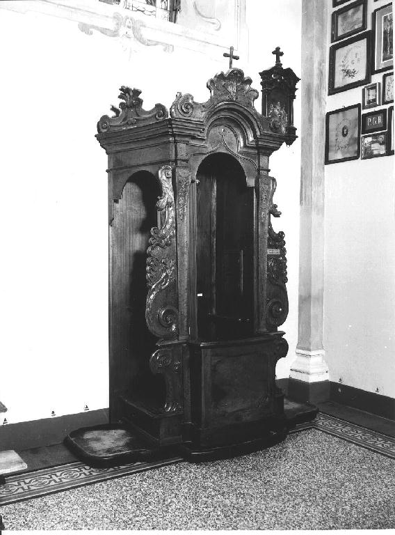 confessionale, serie - ambito emiliano (seconda metà sec. XVIII)