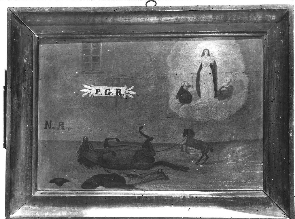 ex voto dipinto - ambito piacentino (sec. XIX)