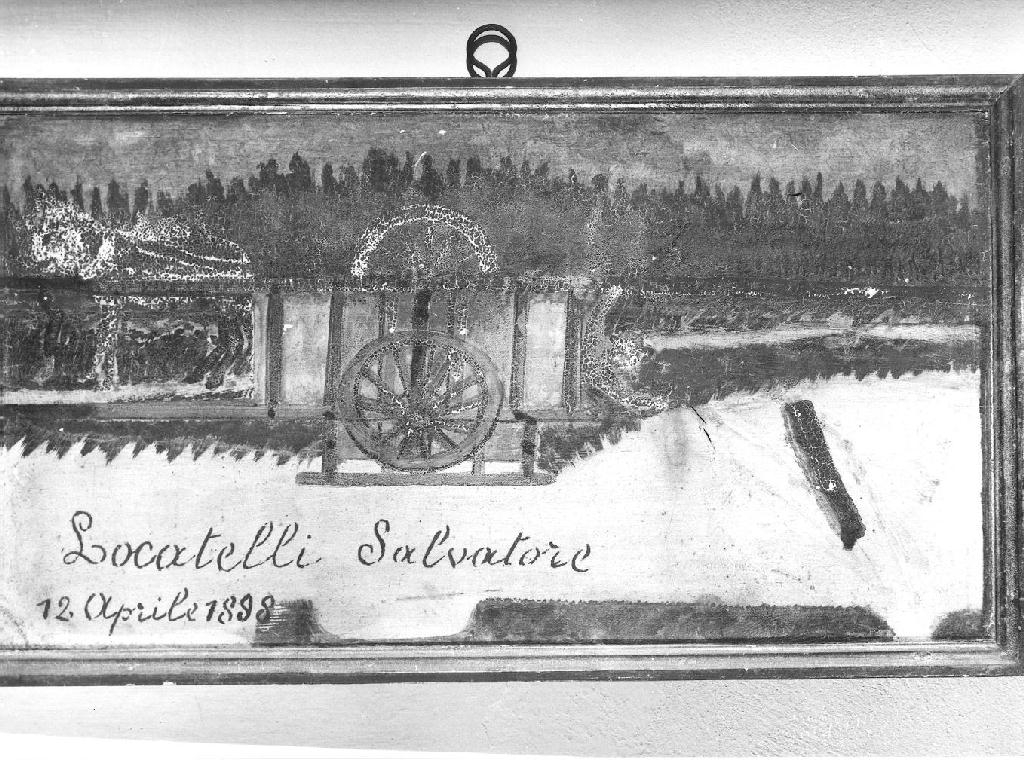 ex voto dipinto - ambito piacentino (sec. XIX)