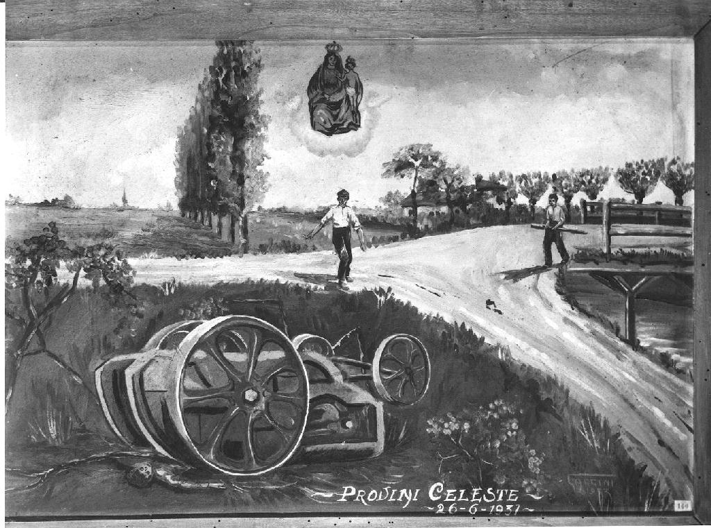 ex voto dipinto - ambito piacentino (sec. XX)