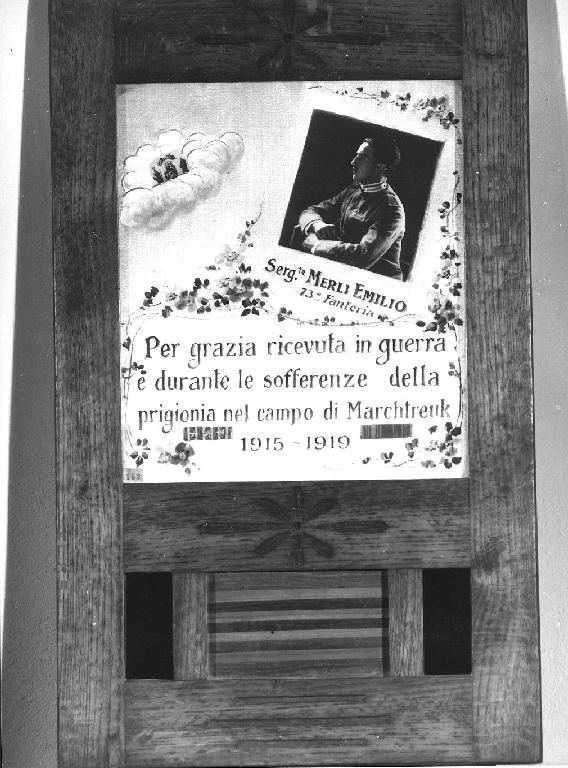 ex voto - ambito piacentino (sec. XX)