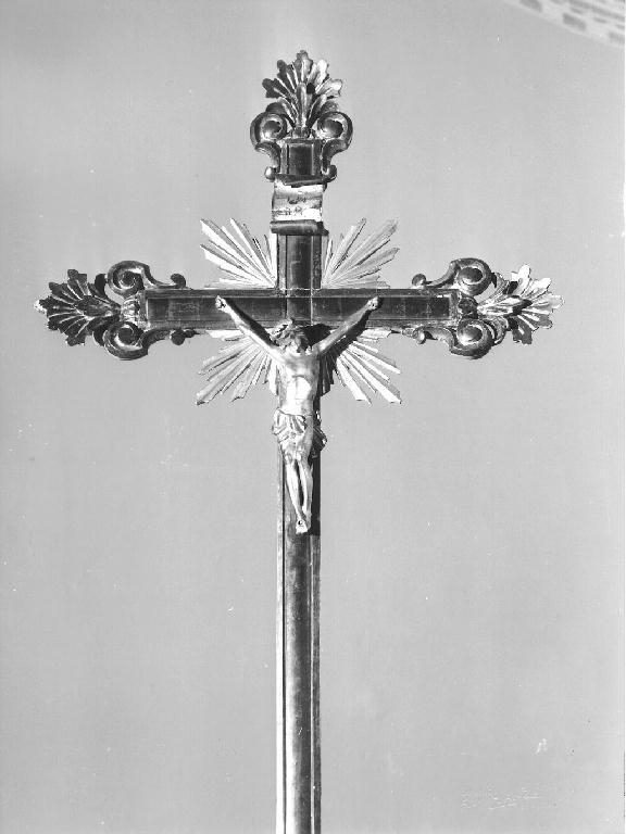 croce processionale - manifattura piacentina (seconda metà sec. XIX)