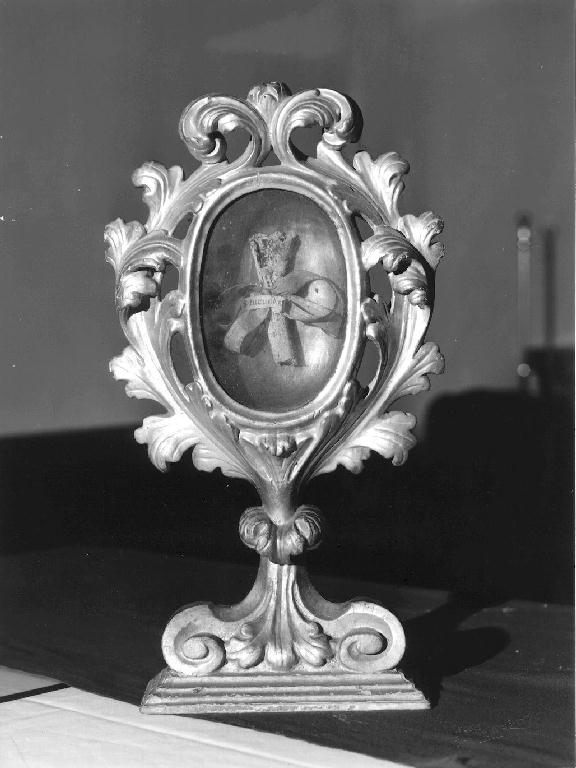 reliquiario - a ostensorio - ambito piacentino (sec. XVIII)